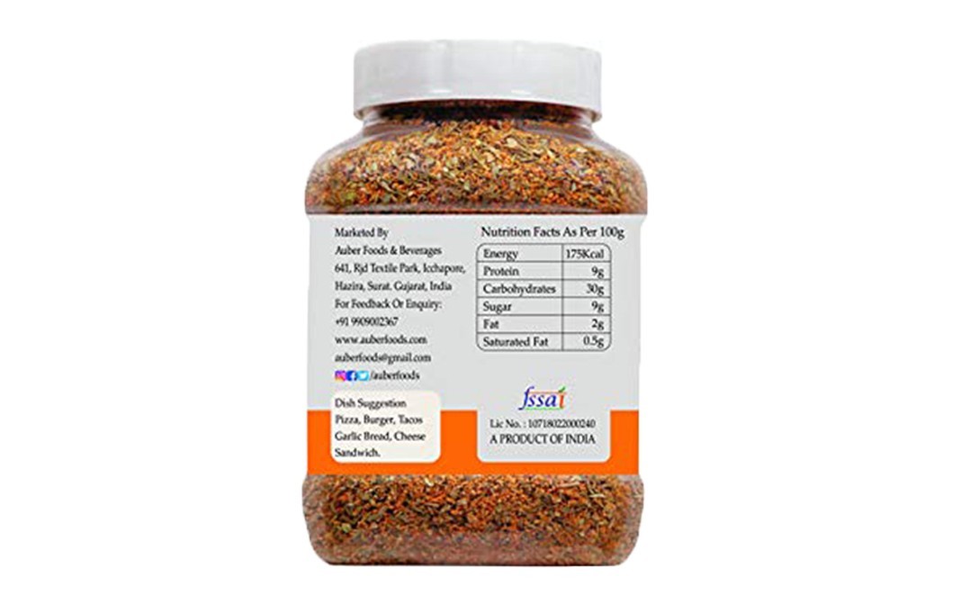 Auber Pizza Seasoning    Plastic Jar  250 grams